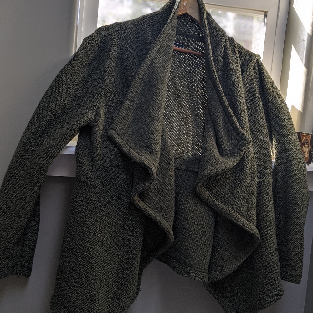 Slouchy soft peplumed sweater